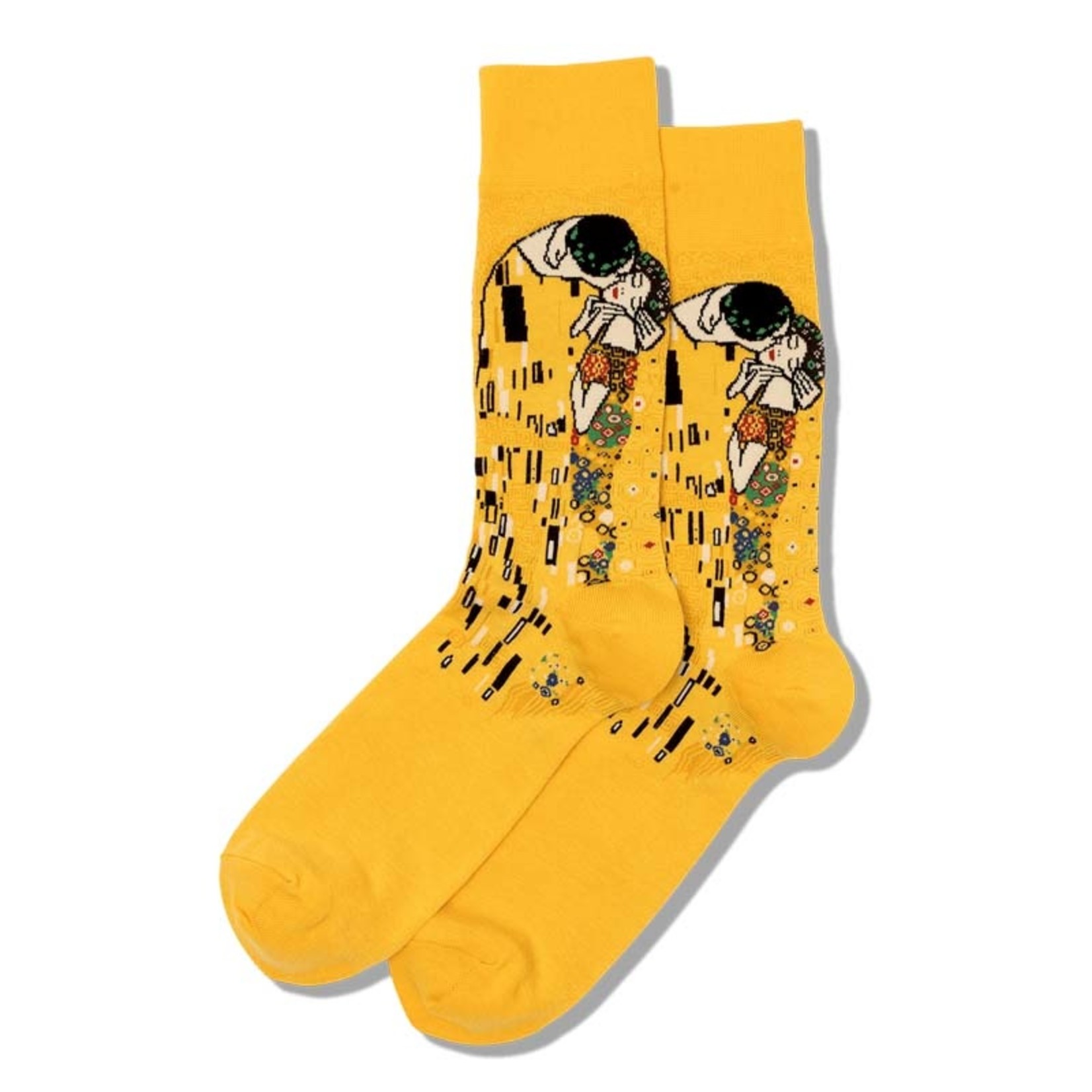 Socks with print of Klimt's The Kiss