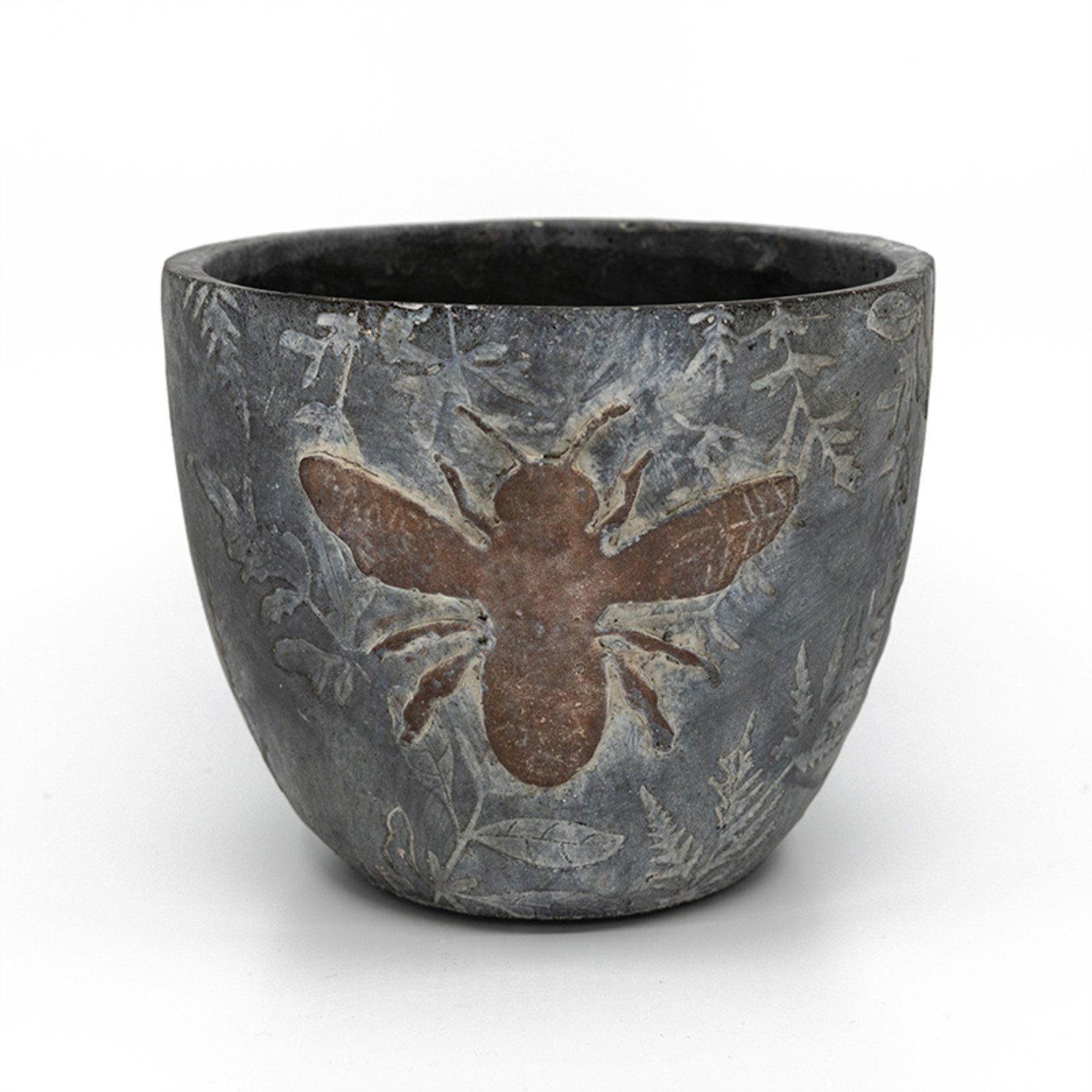 Embossed Bee Cement Planter