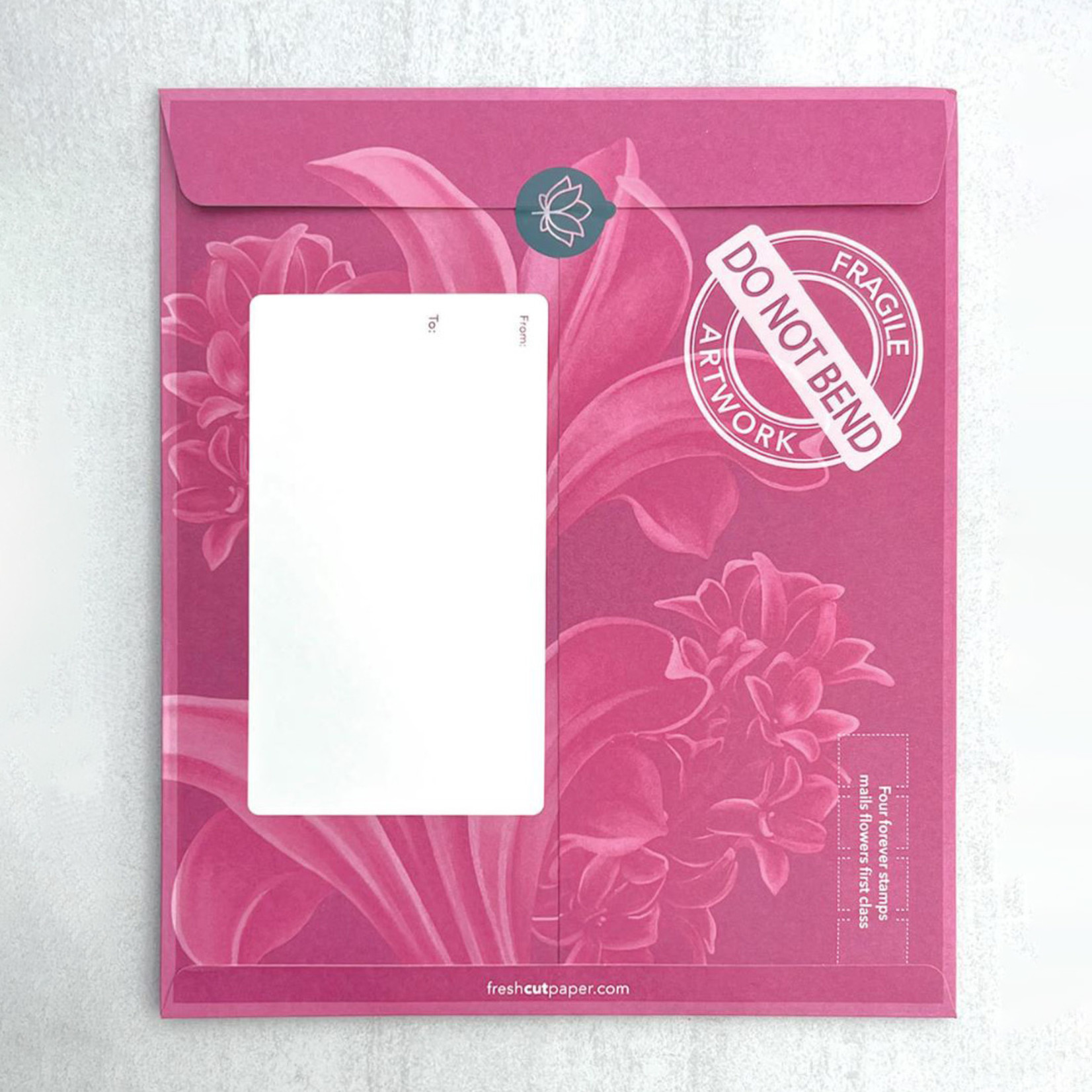 Fresh Cut Paper Lilies & Lupines Pop-Up Card