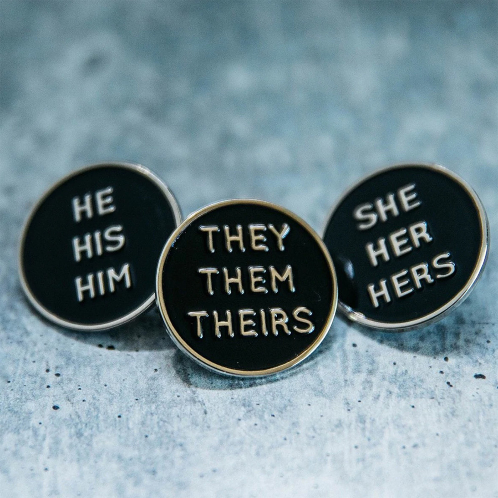 LBGTQ+  He/His Pronoun Pin