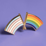 Dissent Pins LGBTQ+ Trans Pride Flag Pin
