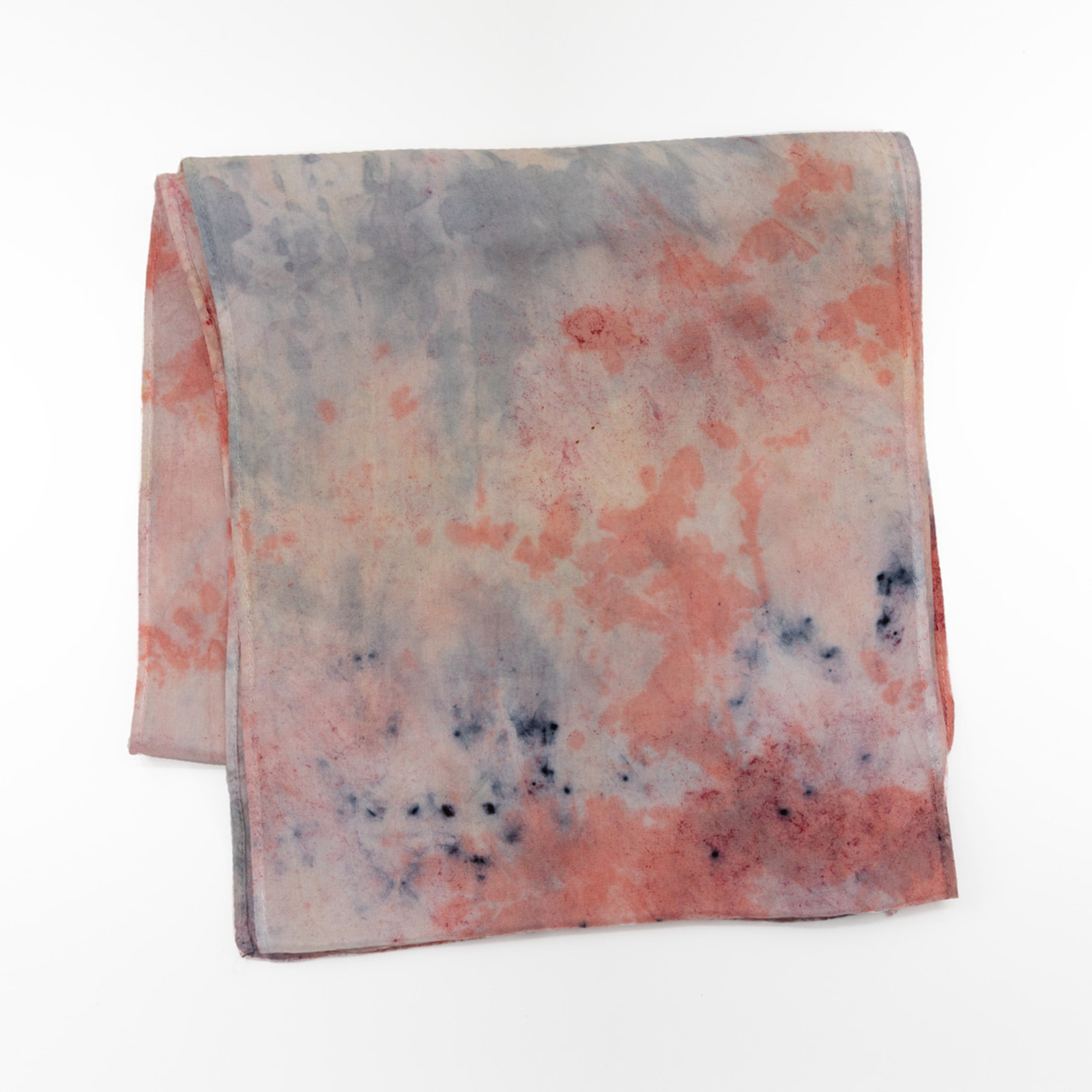Hand-Dyed Silk Scarf - Rose