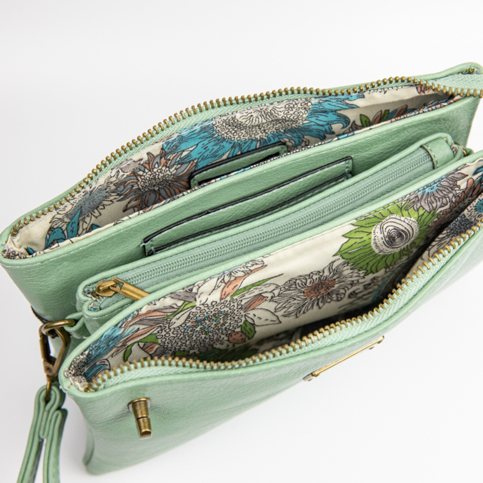 Liz Soto Handbags Ella Crossbody/Wristlet | Mint