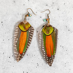 Reversible  Feather Earring | Short