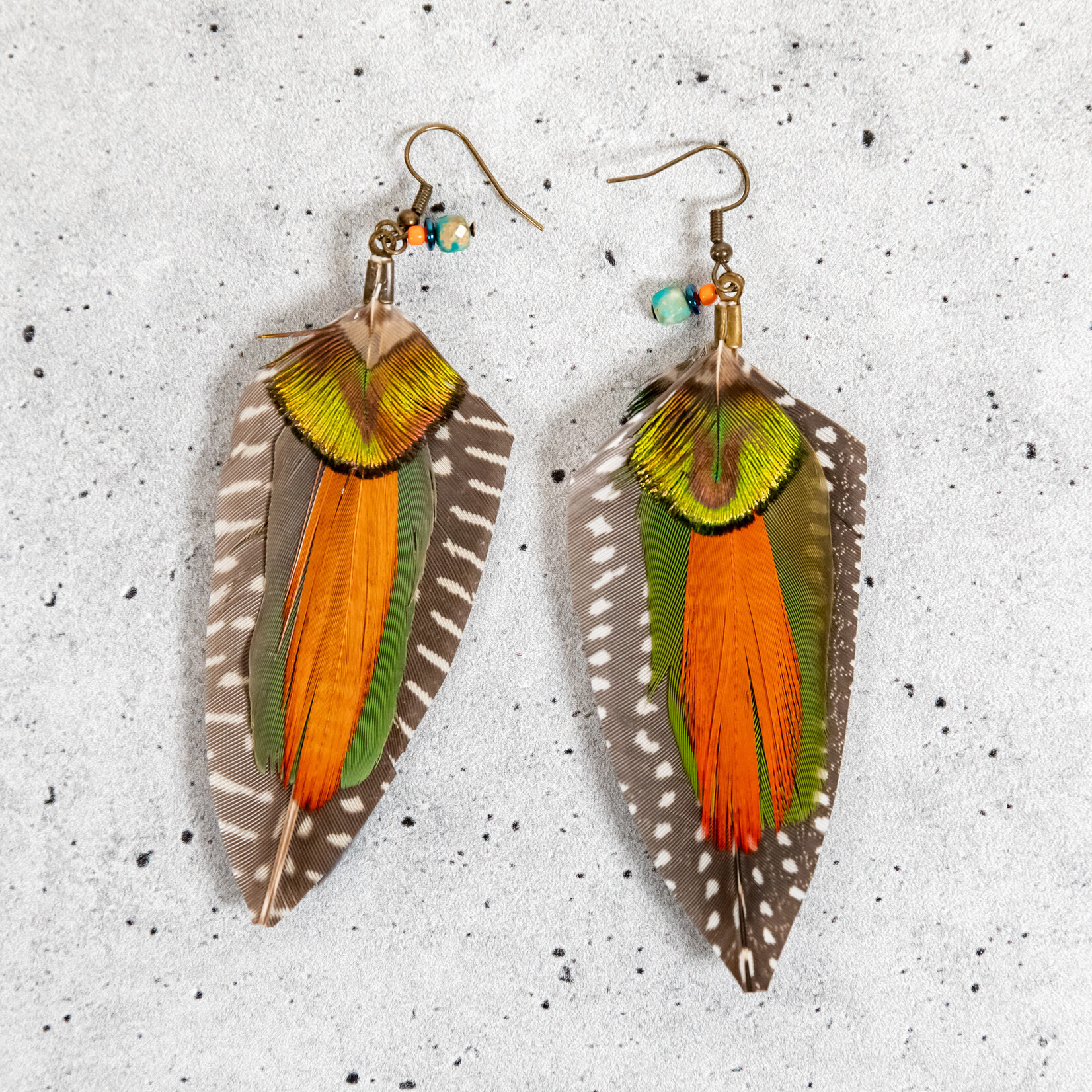 Reversible  Feather Earring | Short