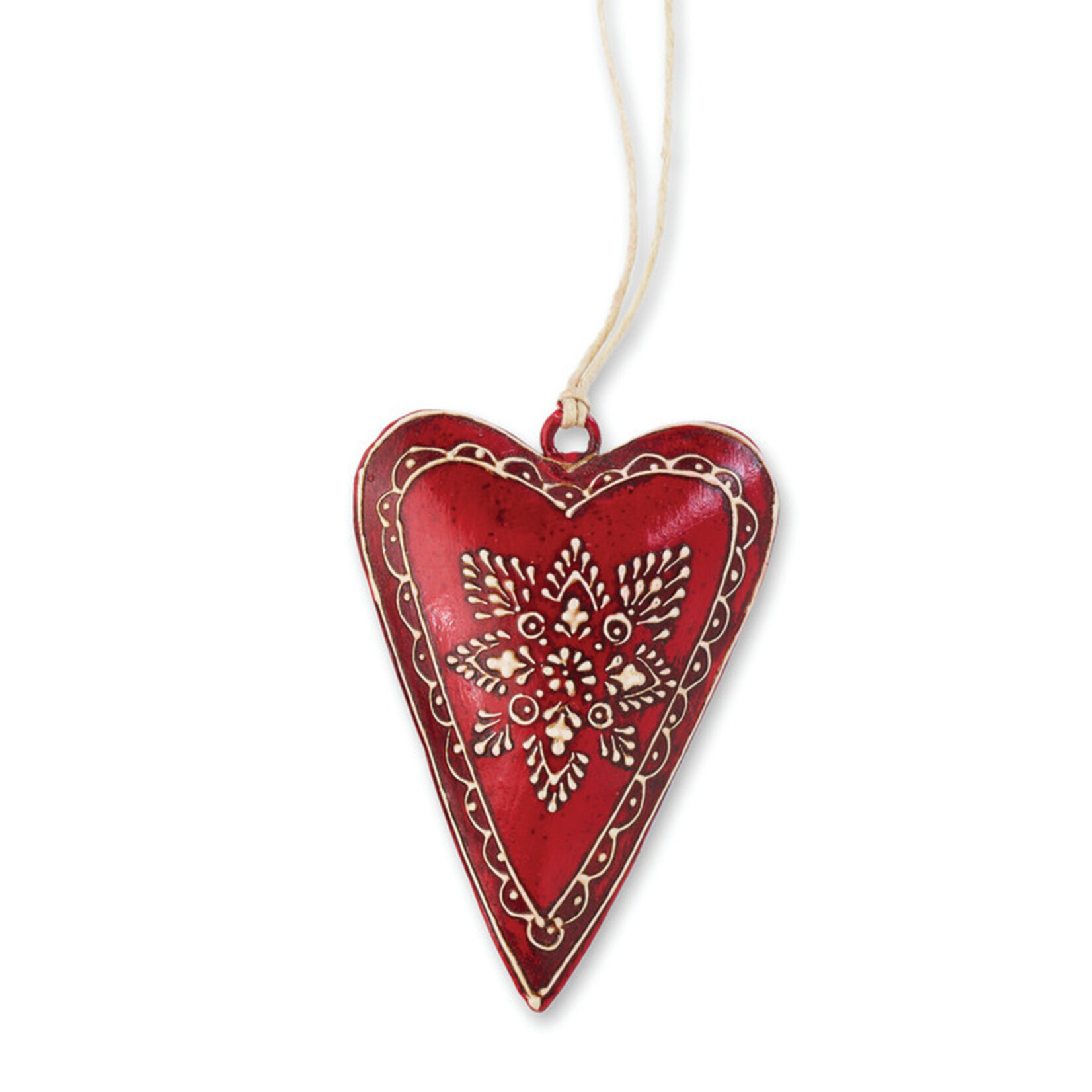 Demdaco Metal Heart Ornament, Assorted