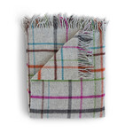 Merino Throw | Multicolor Fog Plaid