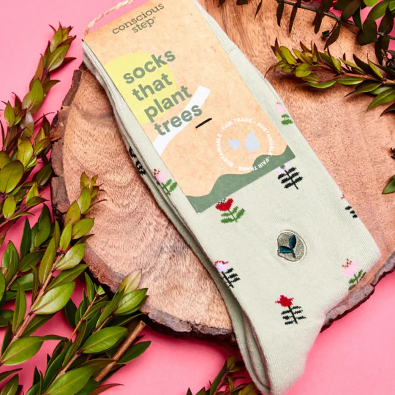 Conscious Step Socks that Plant Trees | Small | Green
