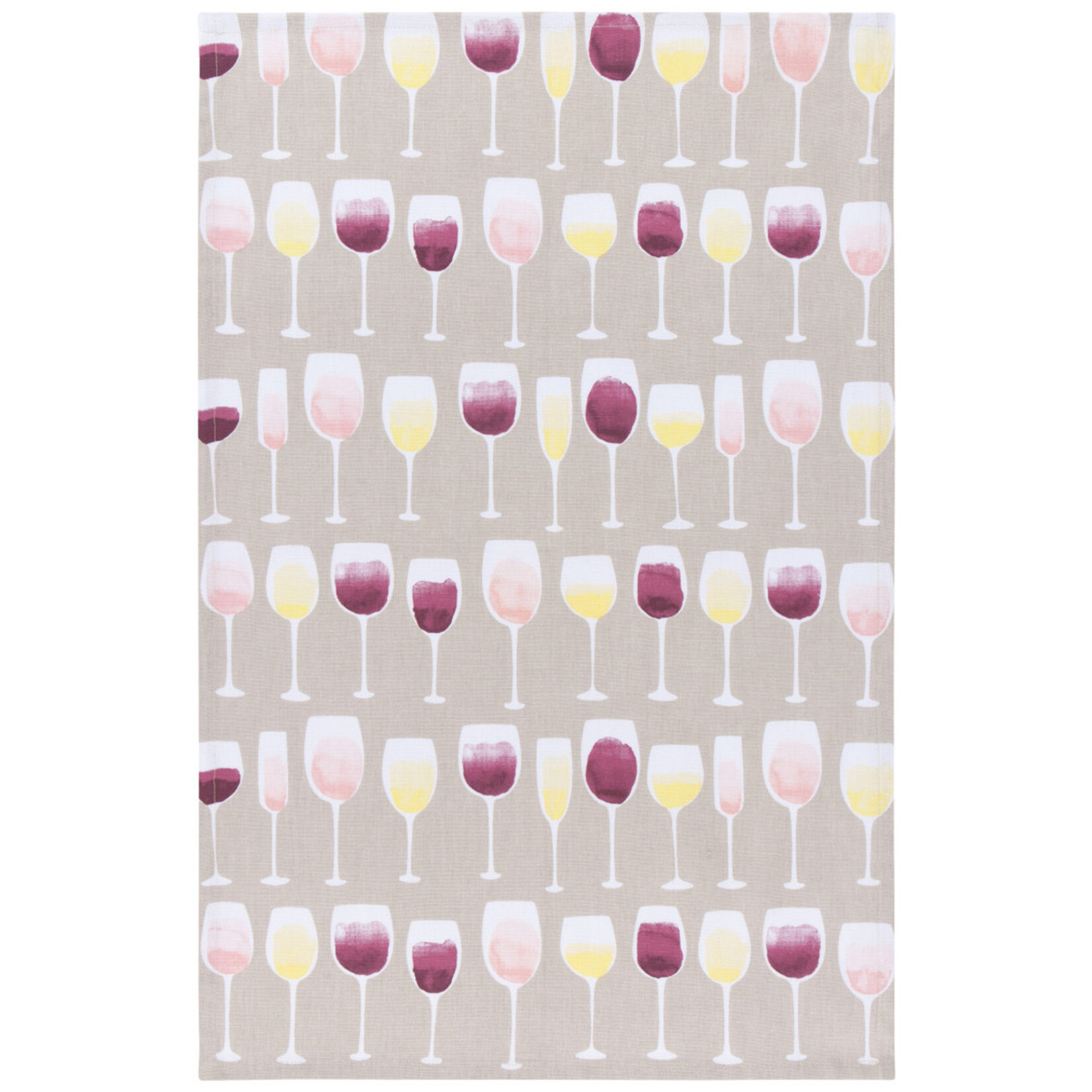 Wine Tasting Cats  Cotton Tea Towel