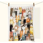 Cat Power Cotton Tea Towel
