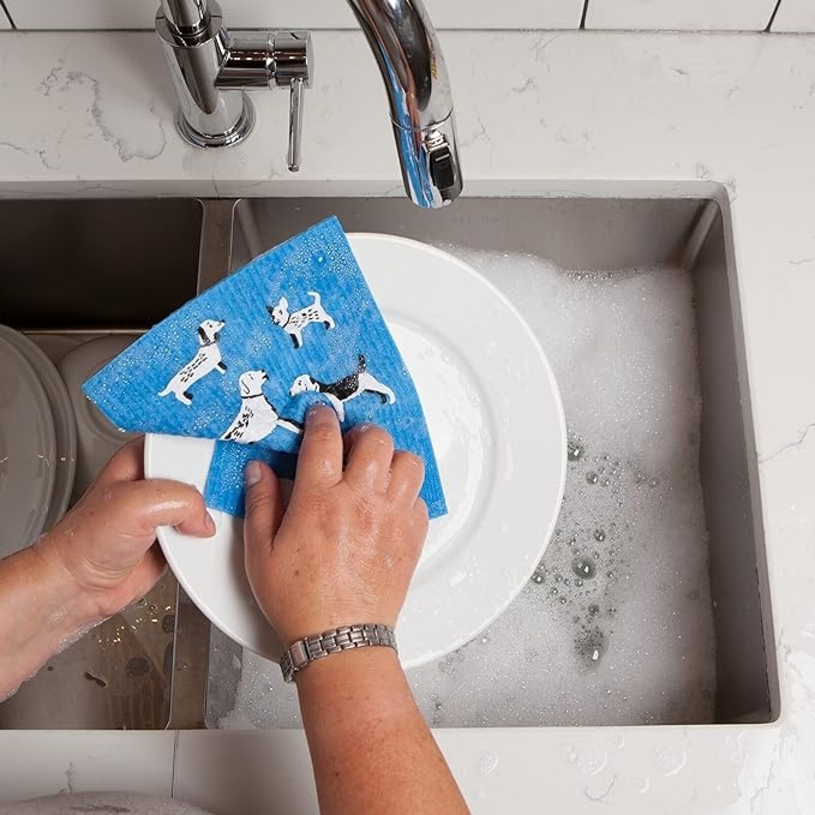 Dog Days Reusable Dishcloth