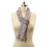 SAACHI Pleated Scarf | Abstract Shapes