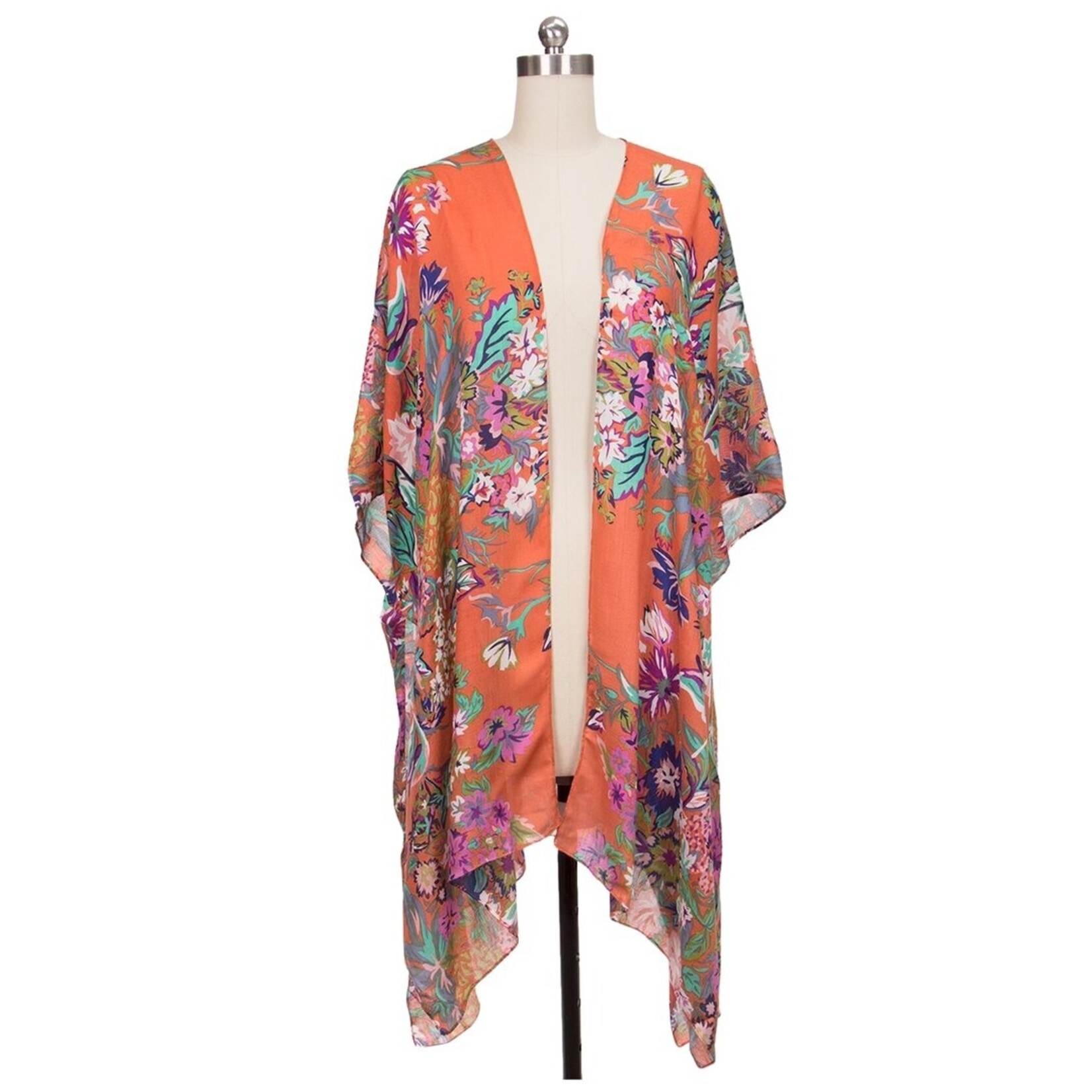 SAACHI Lasdon Kimono | Floral Orange
