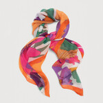 SAACHI Pleated Scarf | Colorful Floral