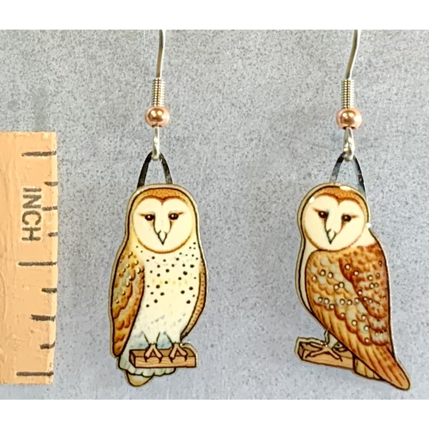 Jabebo Barn Owl Earrings
