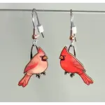 Jabebo Earrings Northern Cardinal