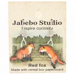 Jabebo Earrings Red Fox