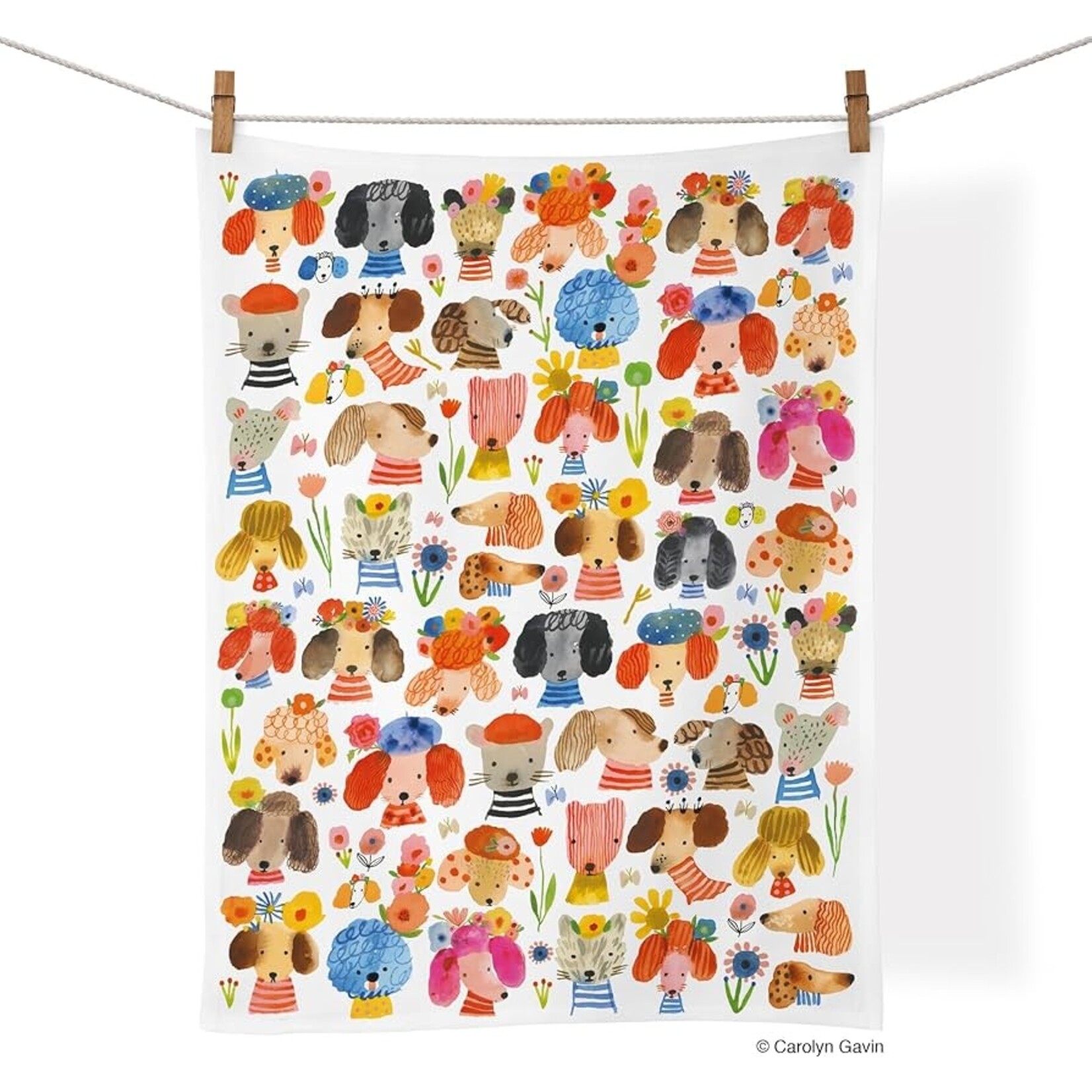 Dog Eared Cotton Tea Towel
