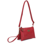 Ella Cross body Wristlet Burgundy