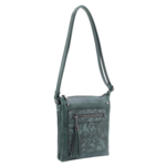 Sara Cross Body Embossed Bag Spruce