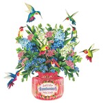 Fresh Cut Paper Hummingbird Oasis Pop-Up Card