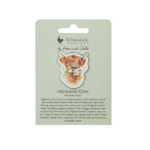 Daisy Coo Highland Cow Pin