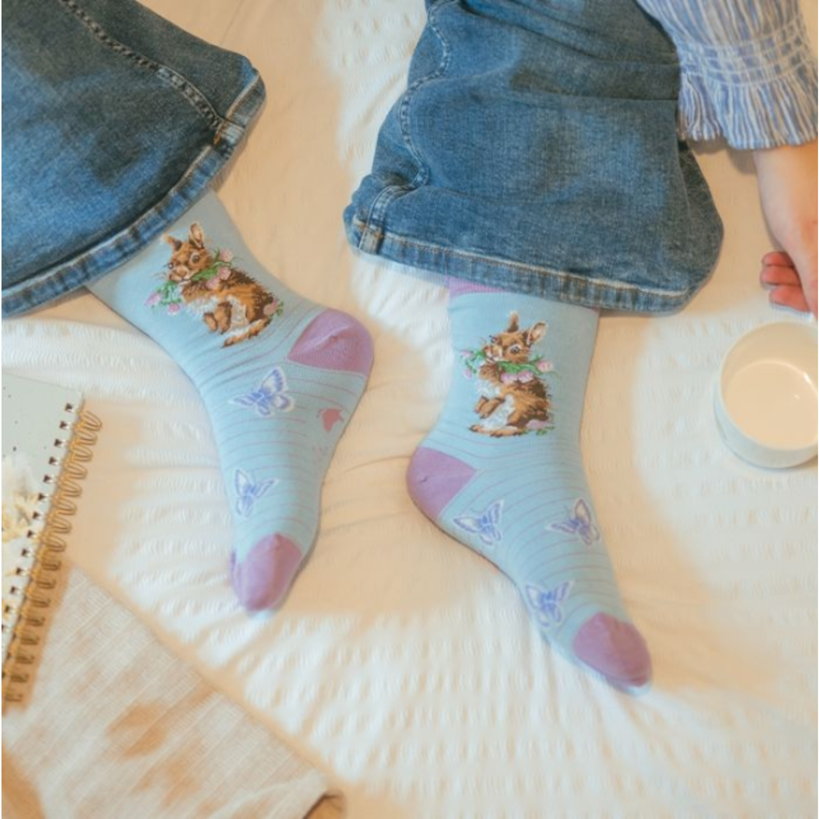 'Head Clover Heels' Rabbit Socks