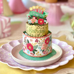 Fresh Cut Paper Mini Blooming Birthday Cake