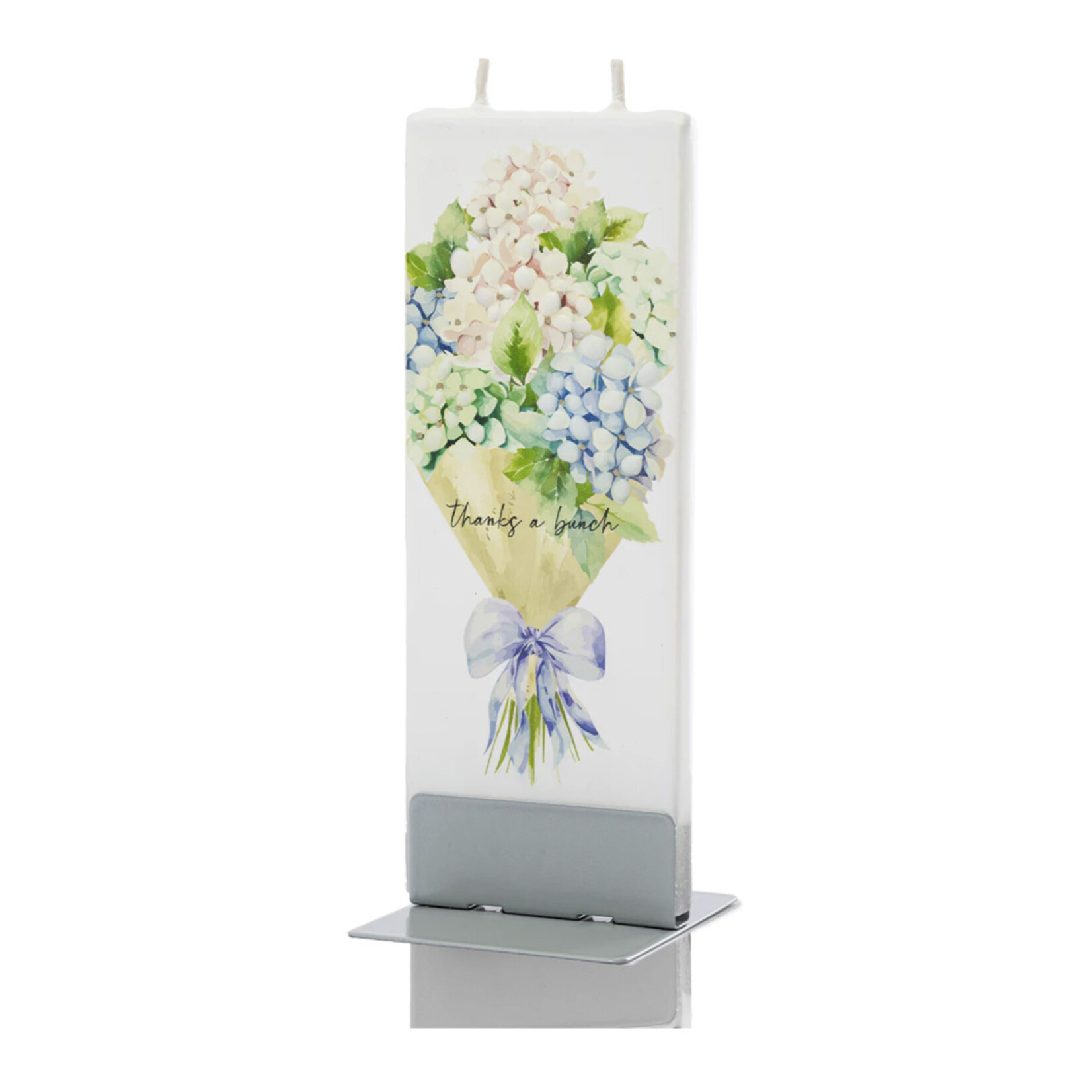Thanks a Bunch Hydrangea Bouquet Flat Candle