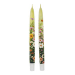 Spring is Here  Set of 2 Taper Candles