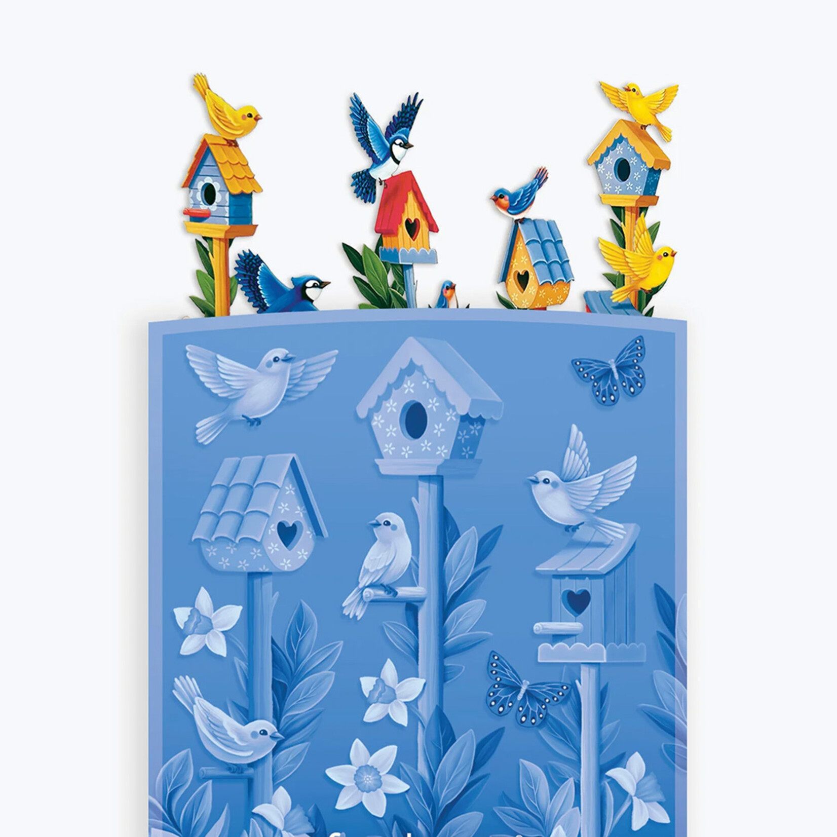 Fresh Cut Paper Mini Birdhouse Garden