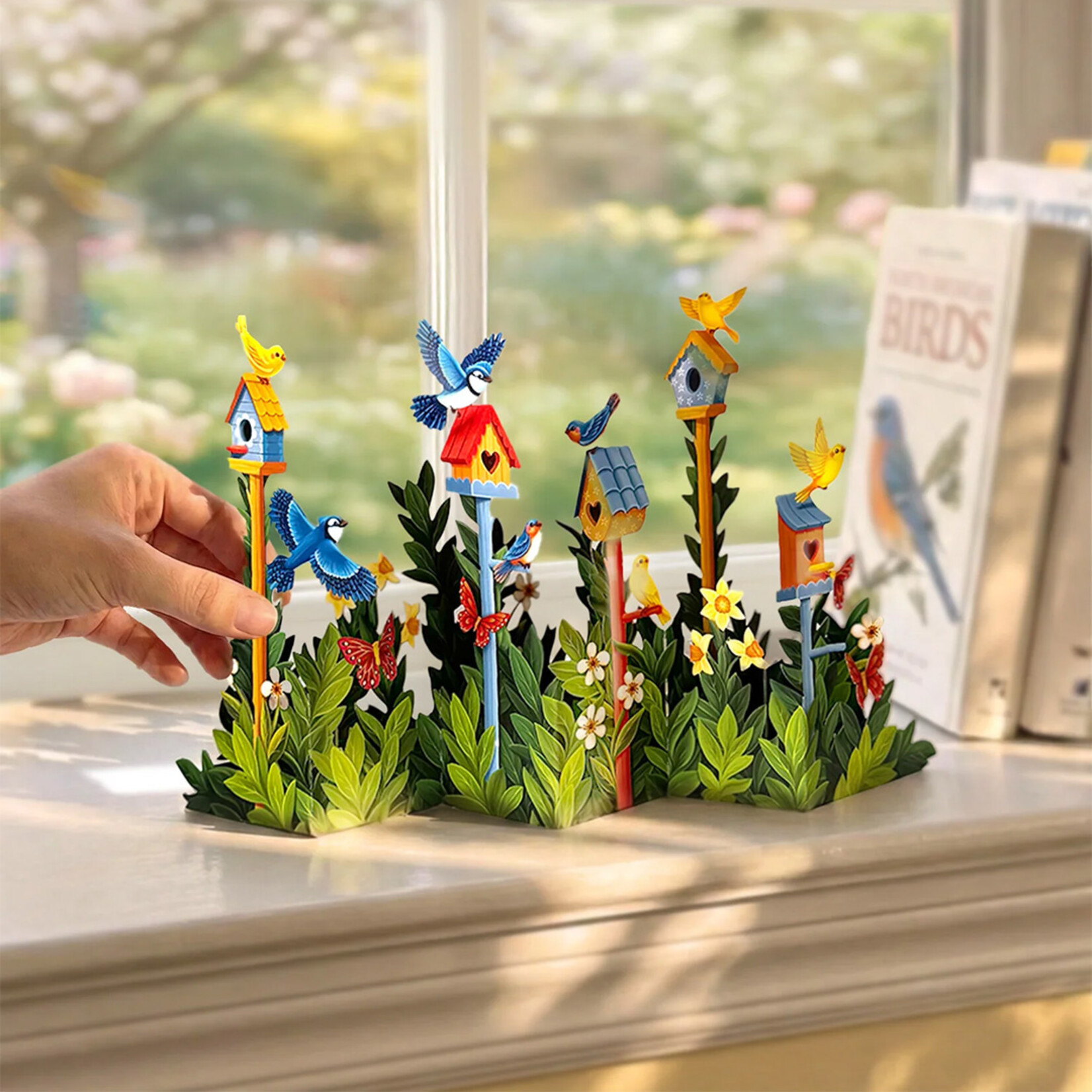 Fresh Cut Paper Mini Birdhouse Garden