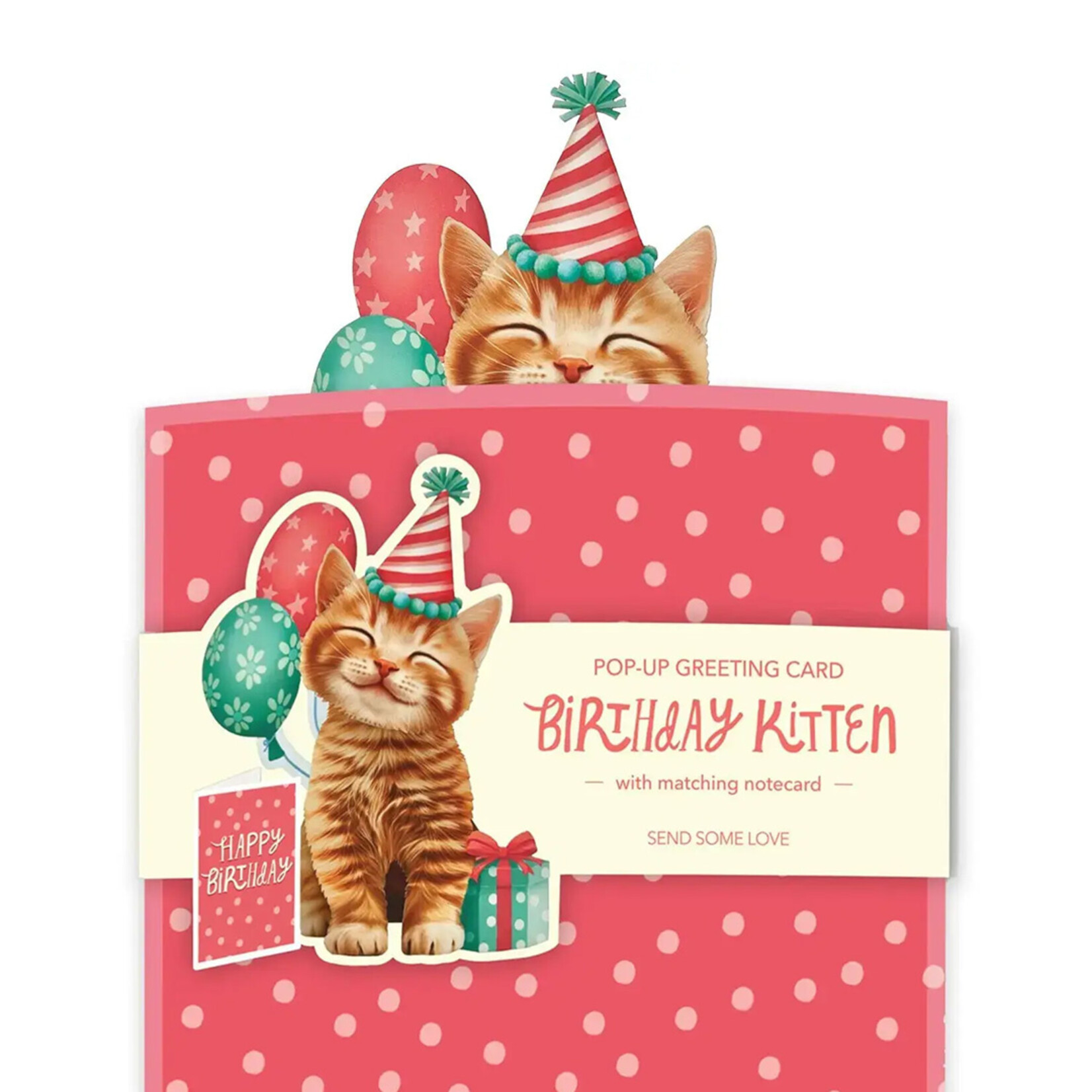 Fresh Cut Paper Mini Birthday Kitten