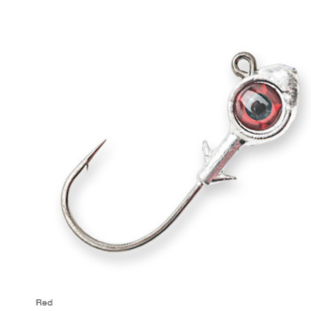 Z Man Texas Eye JigHeads, 1/8 oz / Red