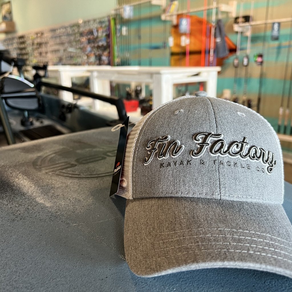 Pukka Fin Factory Heather Grey Script Hat
