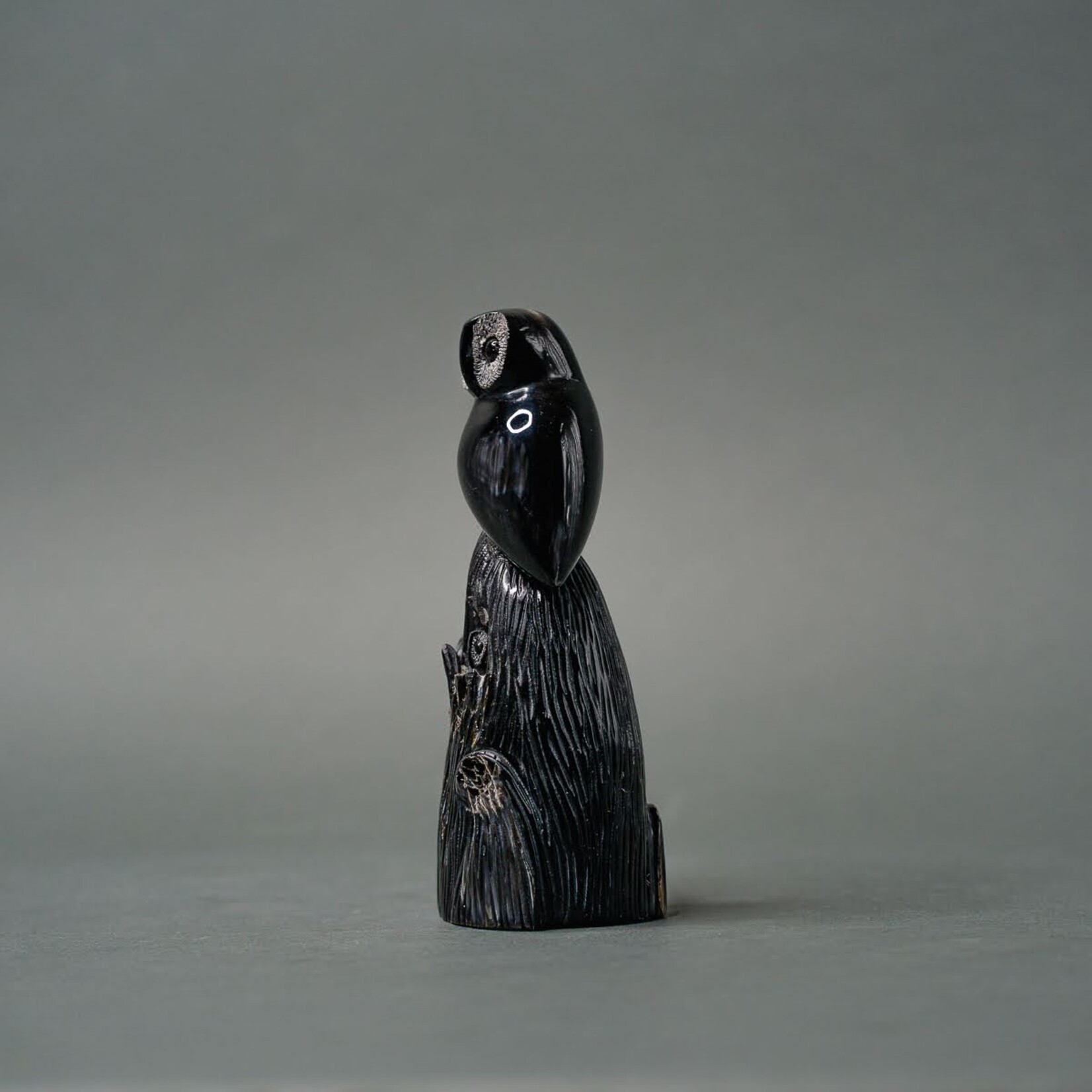 Eddie Lee Perched Owl & Owlet #136 - SOLD