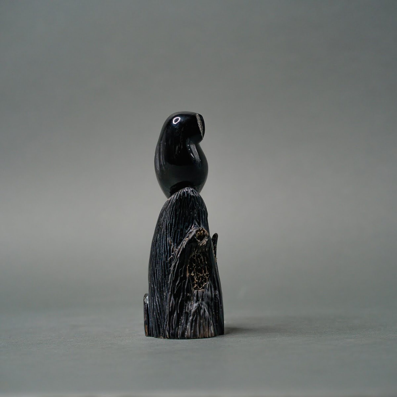Eddie Lee Perched Owl & Owlet #136 - SOLD