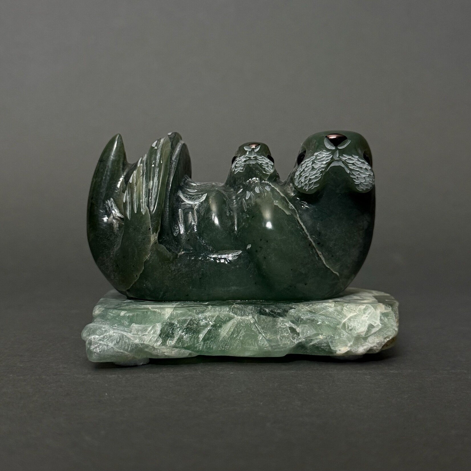 Eddie Lee Sea Otter and Pup #199 - SOLD