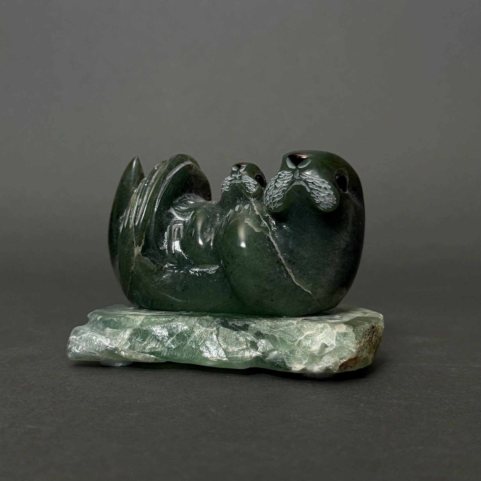 Eddie Lee Sea Otter and Pup #199 - SOLD