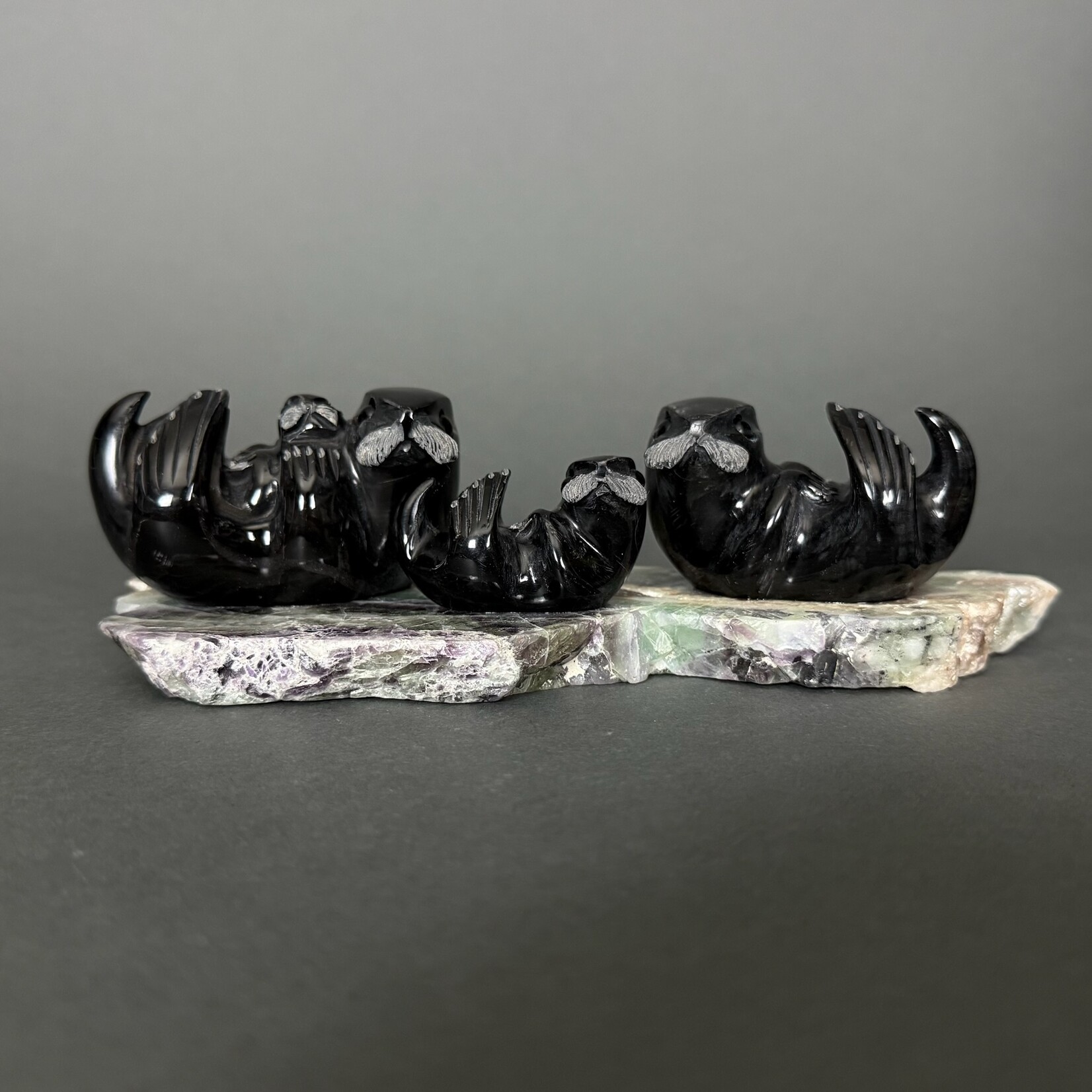 Eddie Lee Sea Otter Family #345 - SOLD