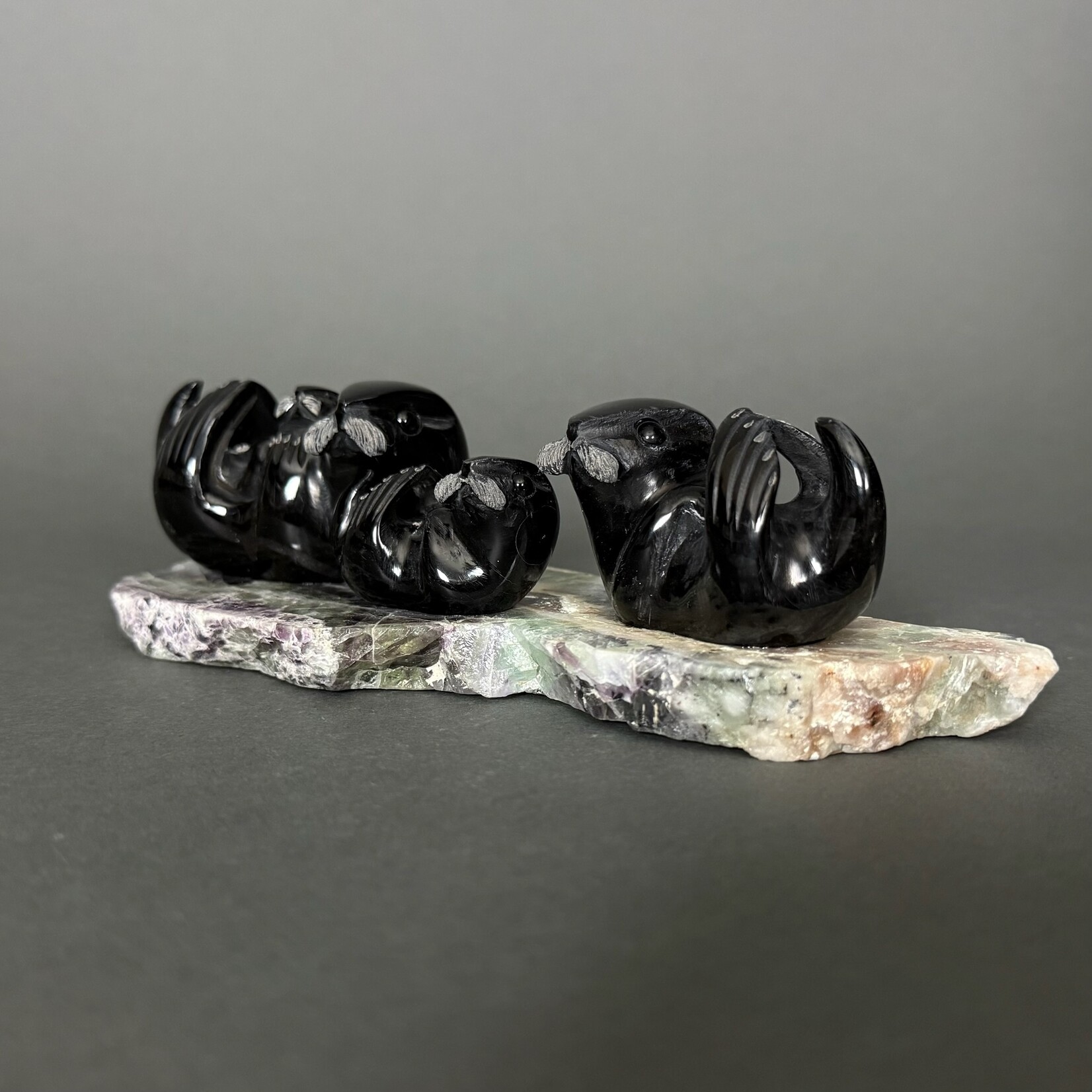 Eddie Lee Sea Otter Family #345 - SOLD