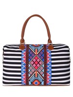 Multi-Colored Aztec Weekender Bag