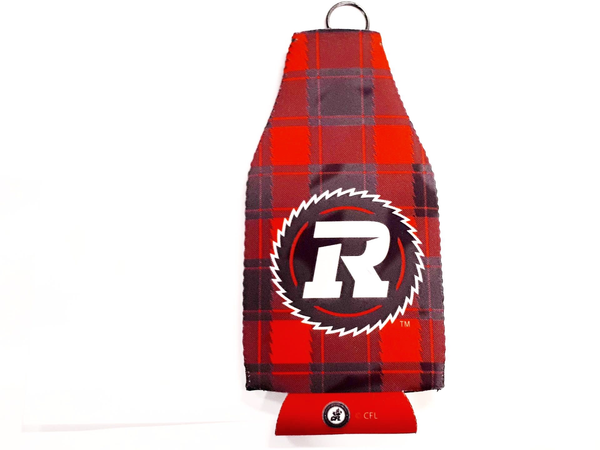 REDBLACKS REDBLACKS 12oz. Bottle Koozie Red Plaid Lansdowne Sports