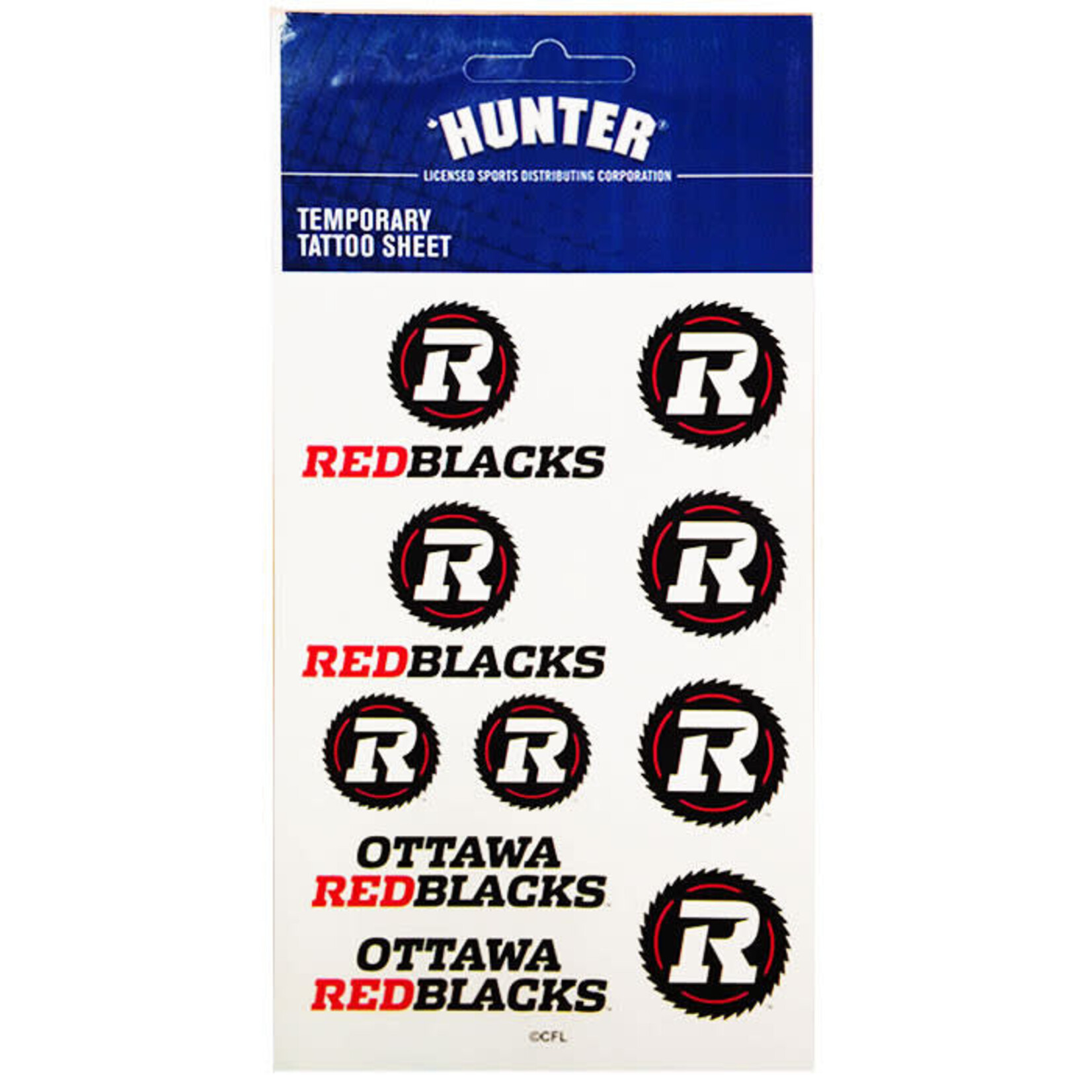 REDBLACKS REDBLACKS Hunter Tattoo Sheet – Red