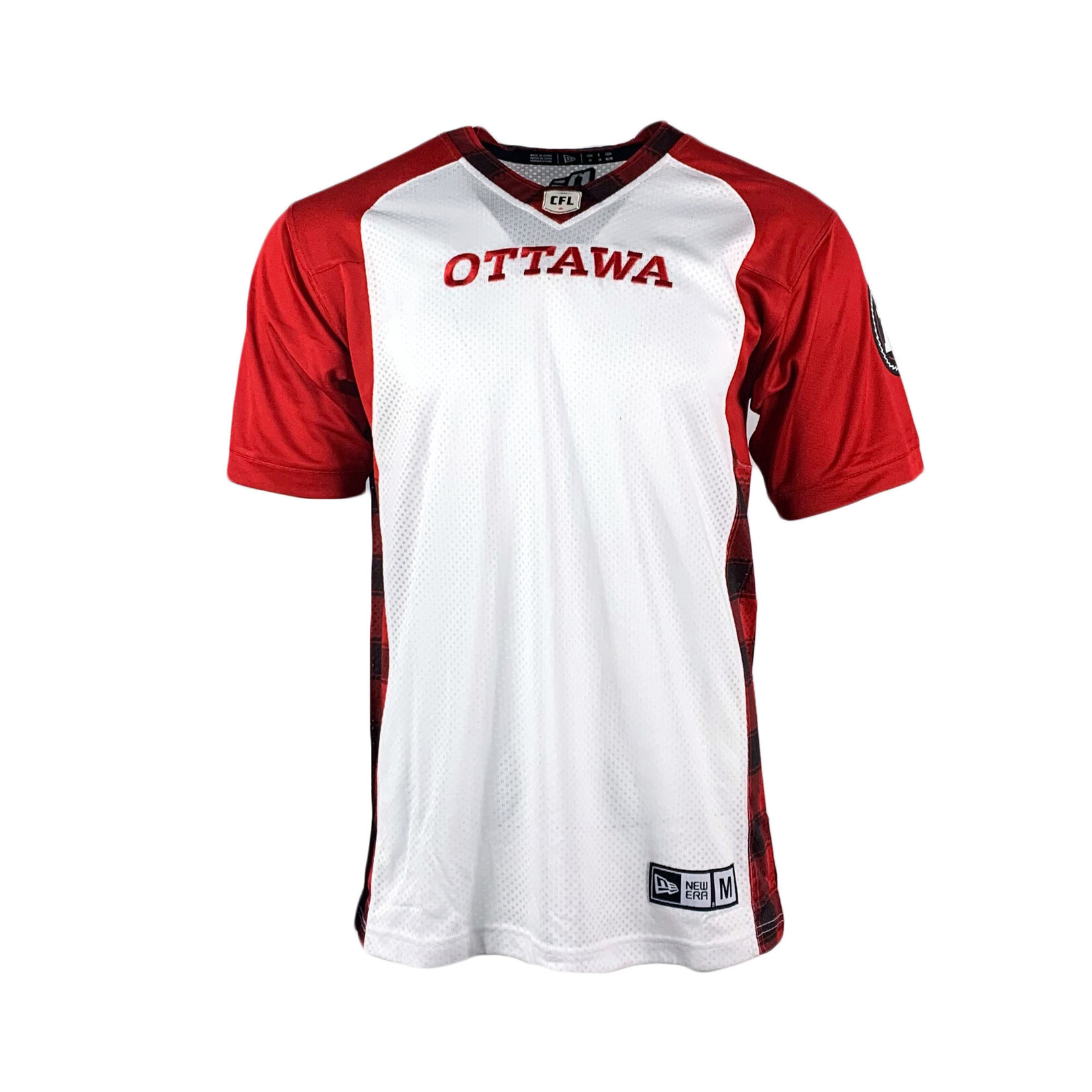 REDBLACKS REDBLACKS New Era Women's Plaid Away Blank Jersey