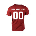 REDBLACKS REDBLACKS Player Customizable T Shirt