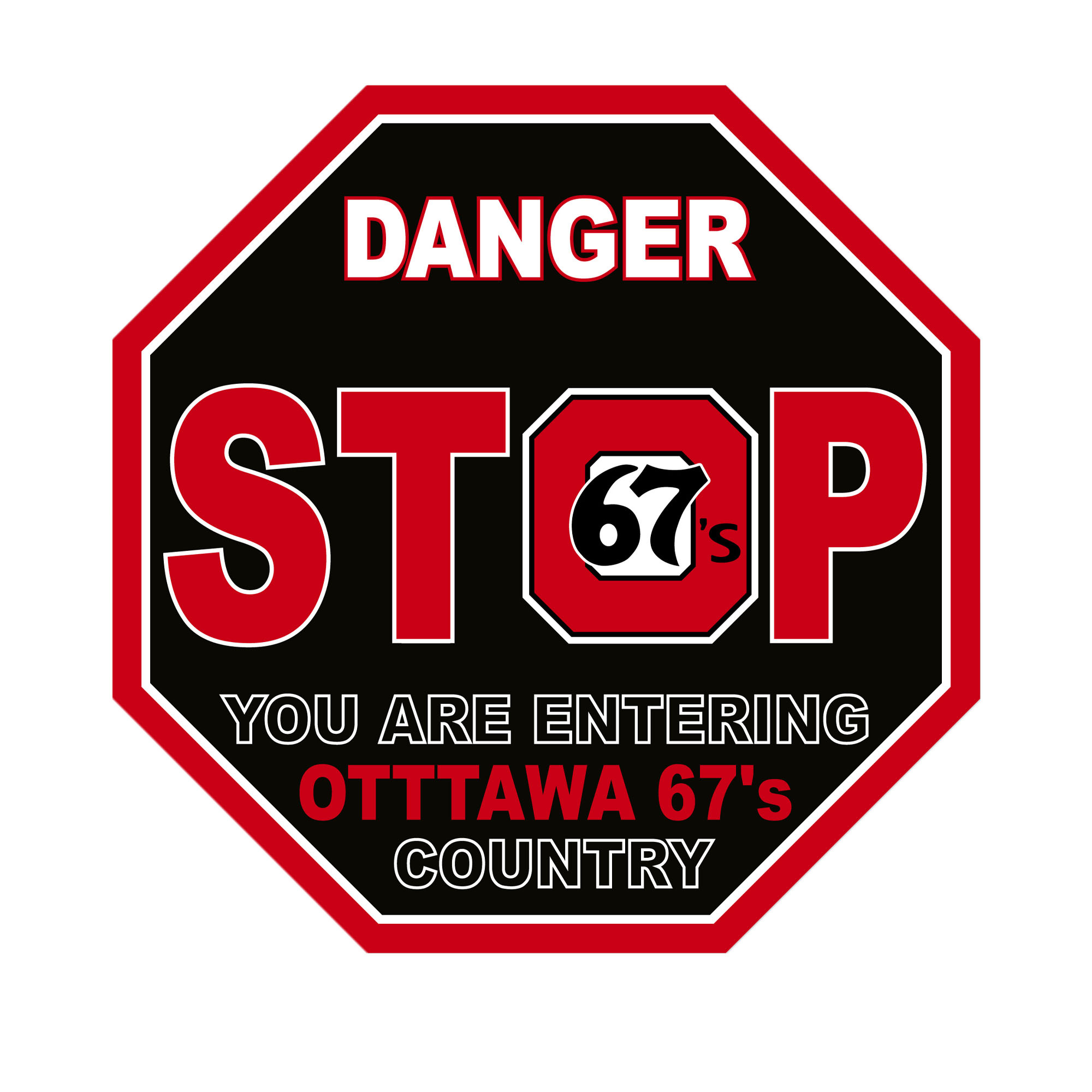STOP us サイン 67's Stop Sign - Lansdowne Sports