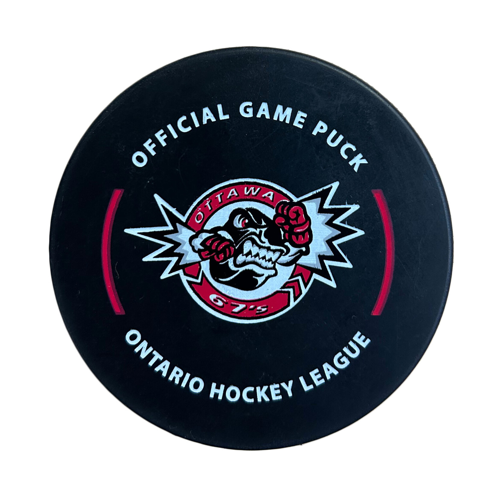 OTTAWA 67's 67's Official Angry Puck Game Puck