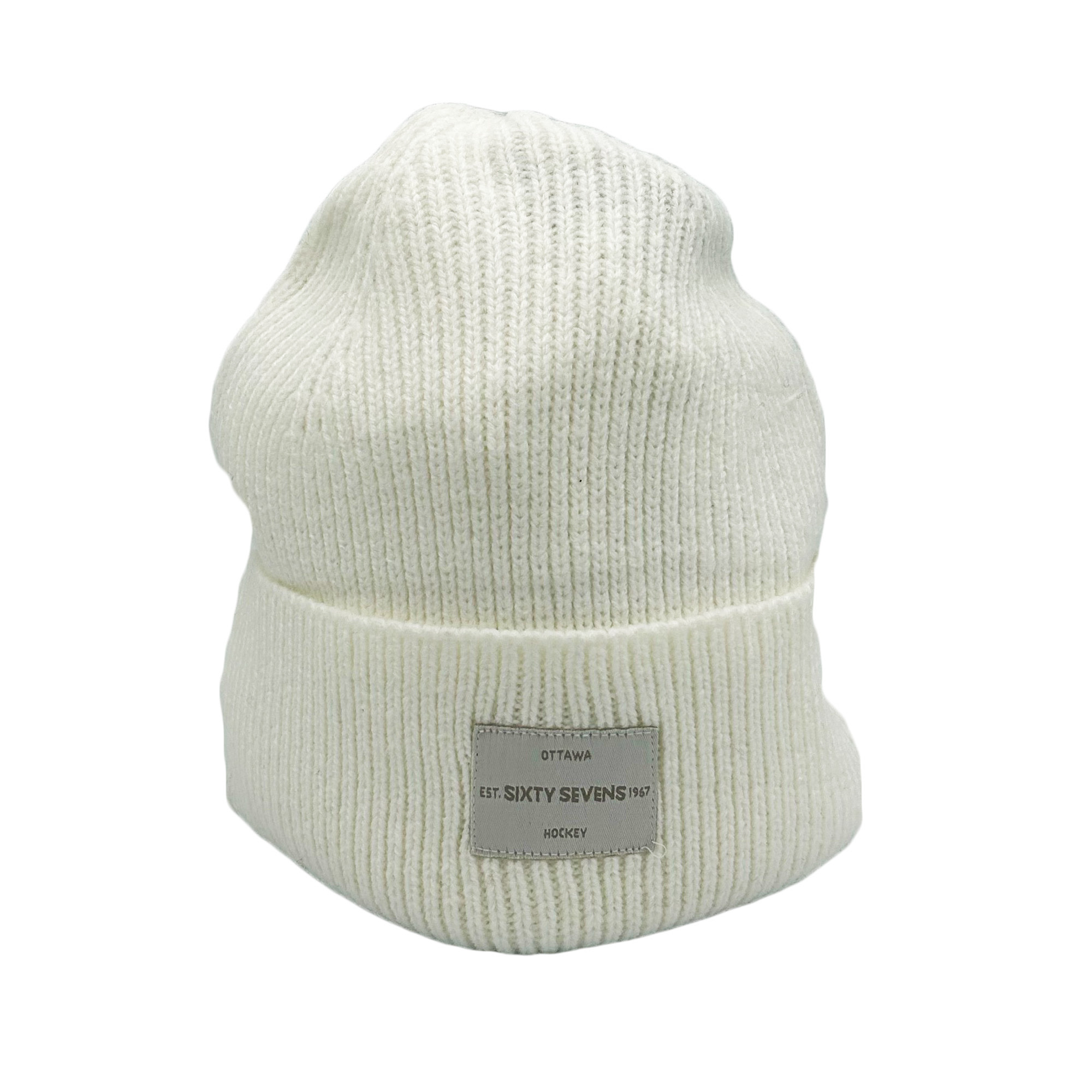 67's Badge White Beanie - Lansdowne Sports