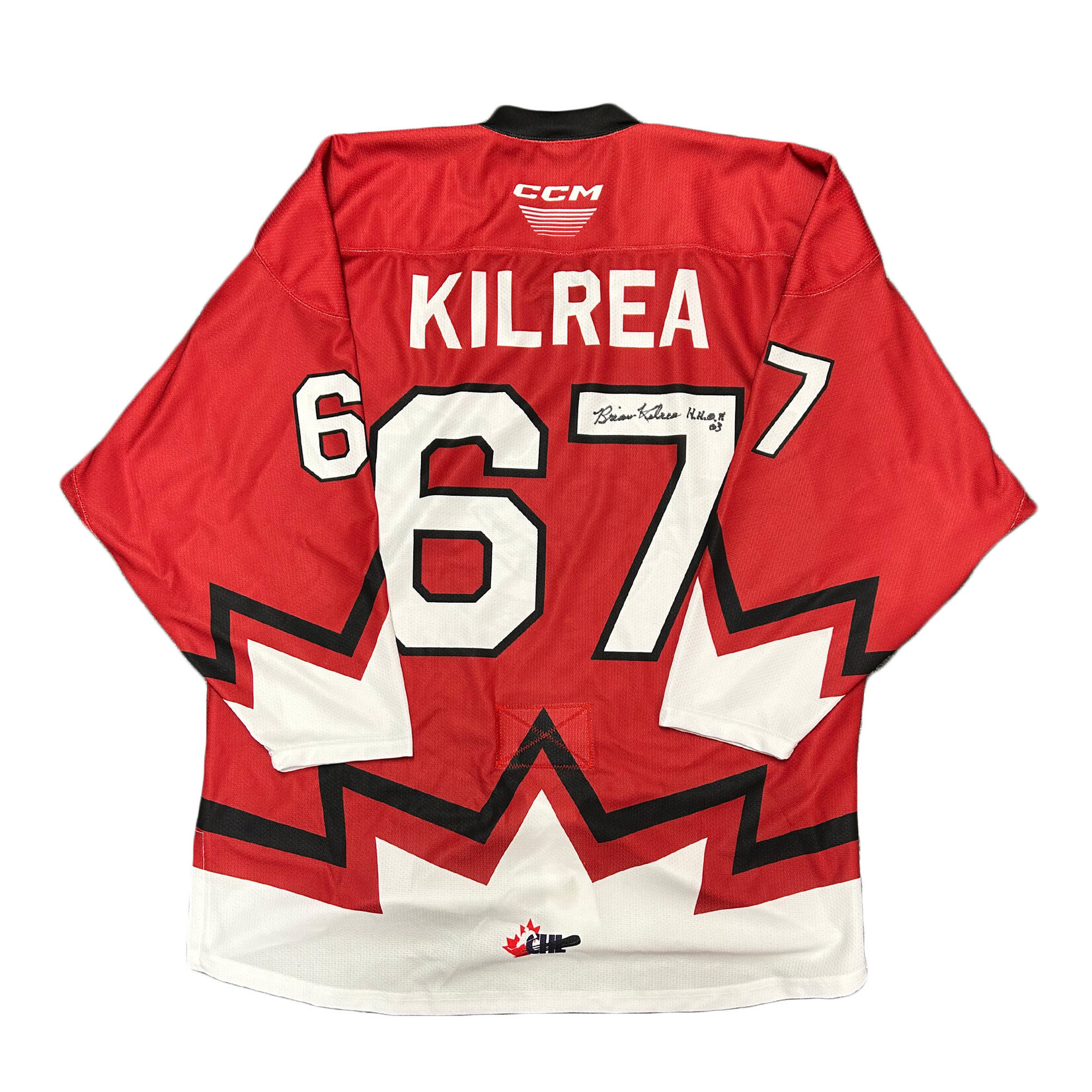 OTTAWA 67's 67's Killer Warm Up 2024 Brian Kilrea Signed  Game Issued Jersey